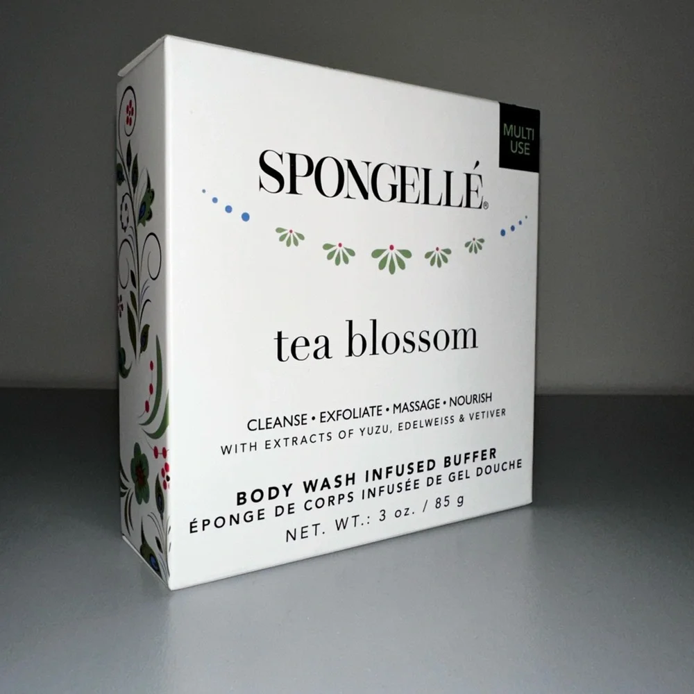 SPONGELLE Infused Body Wash Buffer‎ 14+ Washes TEA BLOSSOM NEW